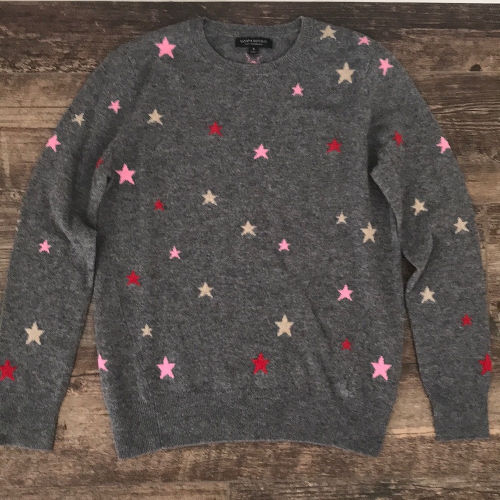 Banana Republic 100% Cashmere Star Sweater